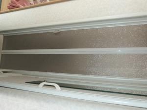 Caravan Bathroom Remis Bifold Shower Door motorhome boat conversion image 1