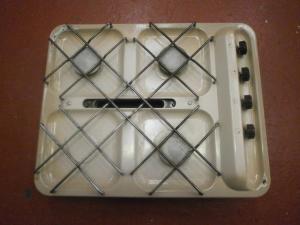 Caravan campervan motorhome boat 3 Burner Hob Grill -50x40cm image 1