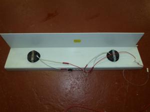 Caravan campervan motorhome conversion 2 x 12V Spotlights with Plastic Panel image 1