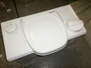 Caravan Campervan Motorhome White Colour Thetford Cassette Toilet Manual Flush image 1