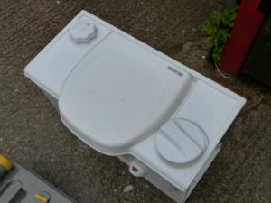 Caravan Campervan Motorhome White Colour Thetford RH Cassette Toilet Man Flush image 1