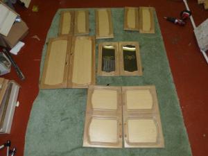 Caravan Cupboard Door Set of 17 motorhome conversion image 1