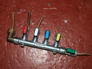 Caravan Motorhome Boat Conversion 4 Way Gas Taps image 1