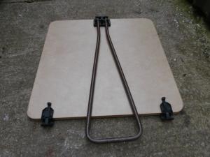 Caravan Motorhome Conversion Single Leg Table 595x595 REF:CONWY2 image 1