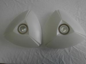 Caravan - 2 Plastic Wall Lights campervan motorhome boat conversion image 1
