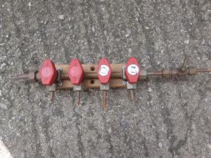 Four Way Gas Taps For Caravan Motorhome Boat Conversion REF DELTA image 1