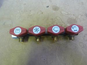 Four Way Gas Taps For Caravan Motorhome Boat Conversion REF:CHAL image 1