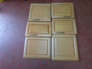 Hobby Caravan Motorhome Solid Wood Cupboard Door Set of 6 REF HOB image 1