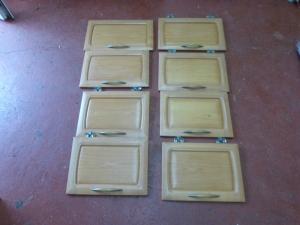 Hobby Caravan Solid Wood Cupboard Door Set of 8 REF HOB image 1