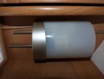 Caravan campervan motorhome conversion - 2 Plastic Silver Lamps image 2