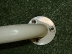 Caravan campervan motorhome White Metallic Exterior Pull Handles - 3 Screw Fit image 3