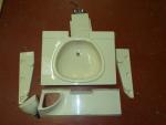 Caravan Motorhome Boat Conversion Plastic Bathroom Folding Sink Unit with Taps image 2