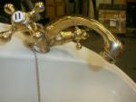 Used Caravan - Plastic wash Basin with Brass Pressure Tap image 2